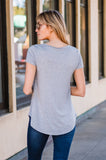 Heather Grey The Staples V-Neck Pocket Shirt