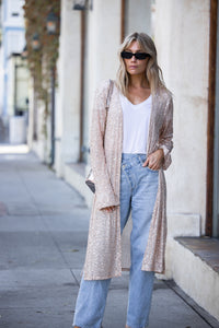 Champagne Afterglow Sequin Duster