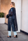 Black Afterglow Sequin Duster