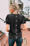 Polly Puff Sleeve Button Back