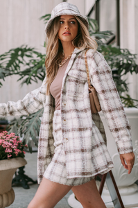 Fall For You Plaid Shacket